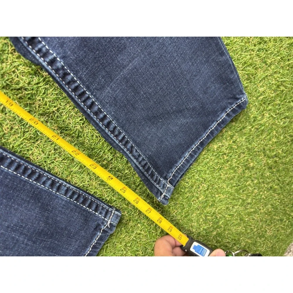 BKE Jeans Mens 34x30 Tyler Straight Dark Wash Buckle Stretch Denim Y2K Workwear